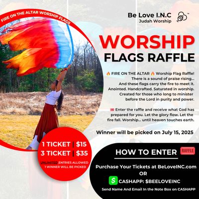 WORSHIP FLAG RAFFLE: Fire On The Altar (July 1–14)