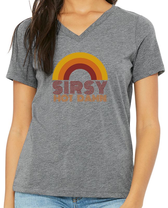 SIRSY "Hot Damn" Women's V-Neck Tee