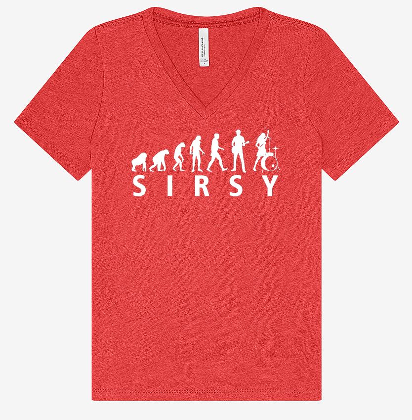 SIRSY "Evolution" Relaxed Fit Women's V-Neck Tee
