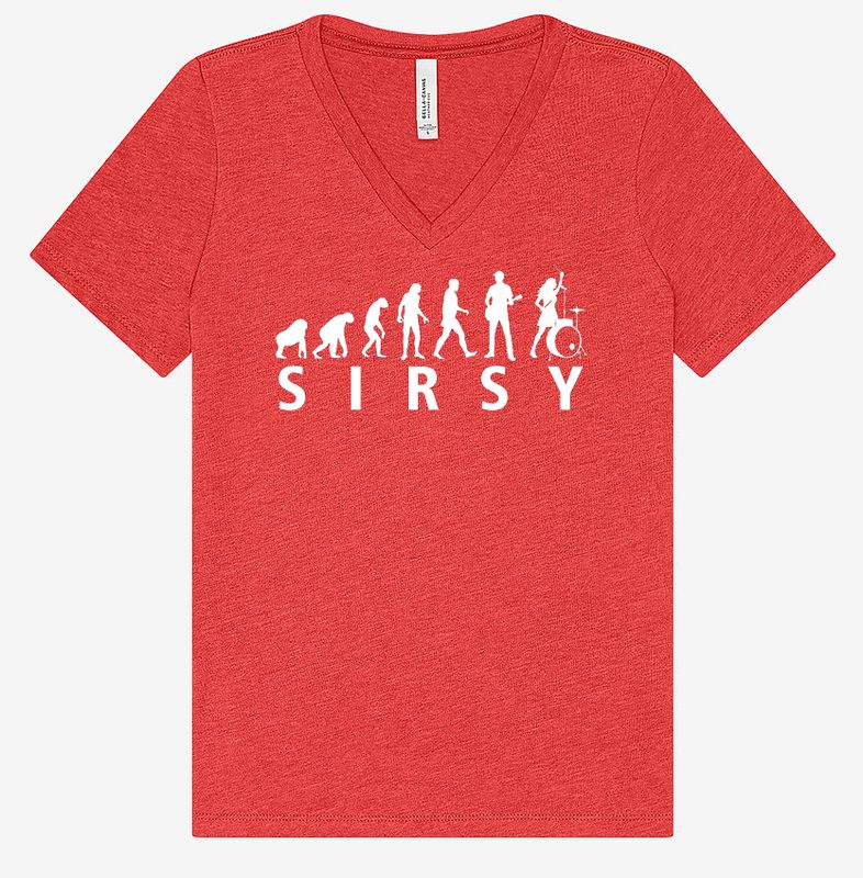 SIRSY "Evolution" Relaxed Fit Women's V-Neck Tee