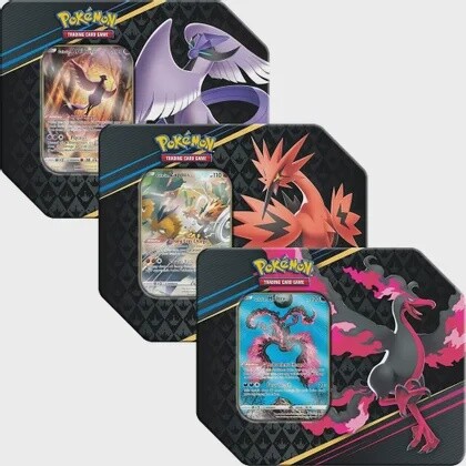 Crown Zenith Collection Tin Galarian (Moltres/Articuno/Zapdos) 1/3