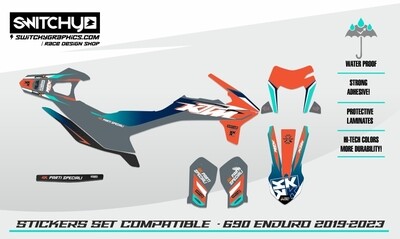 GRAPHIC KIT FOR KTM 690 ENDURO 2019/2024