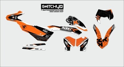 GRAPHIC KIT FOR KTM 690 ENDURO 2008/2011