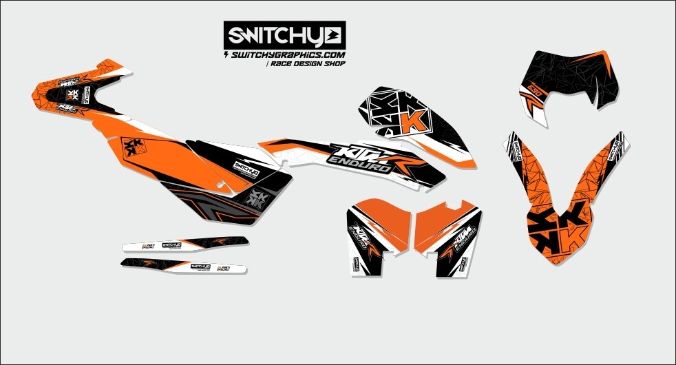 GRAPHIC KIT FOR KTM 690 ENDURO 2008/2011