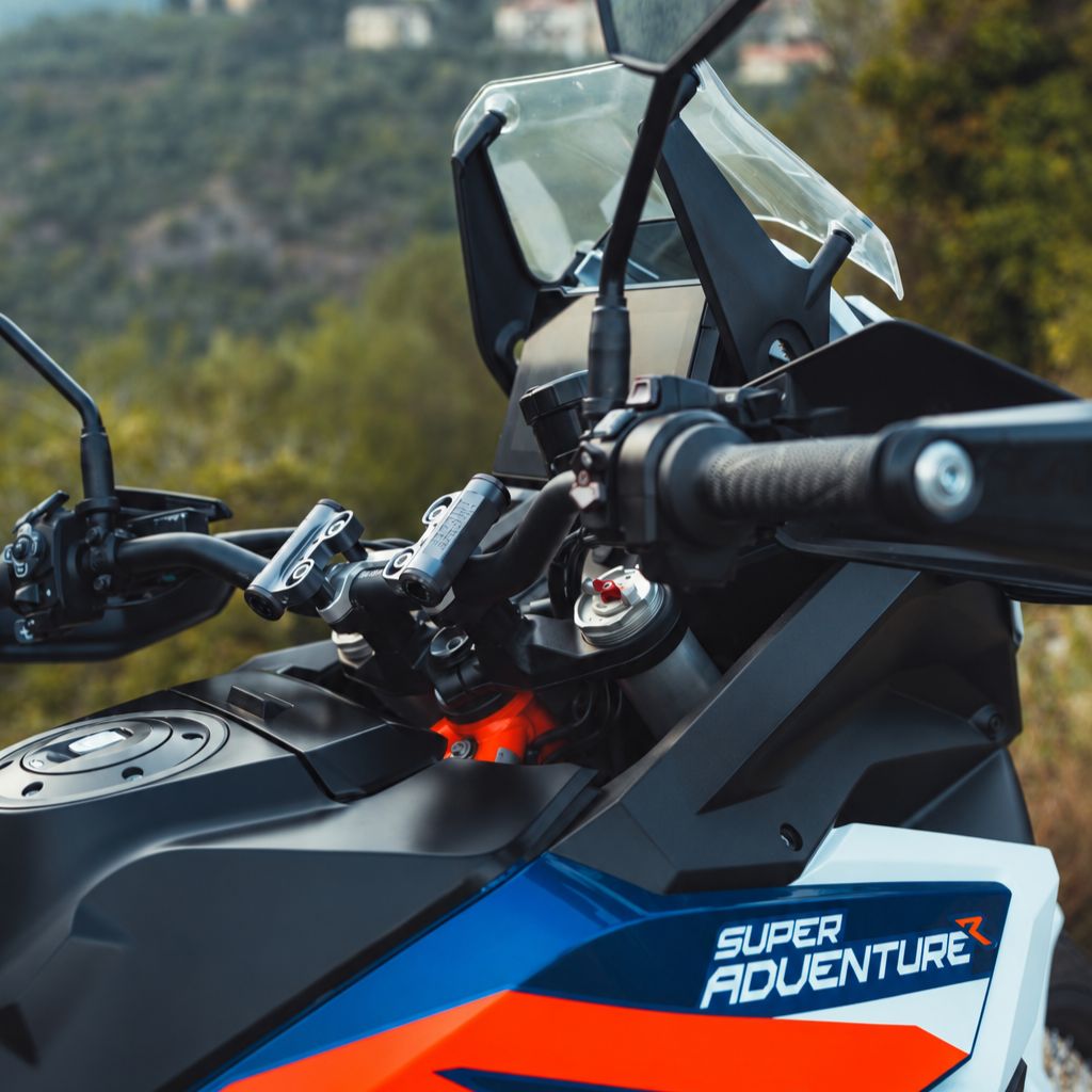 Smorzatore OTB su una maxienduro