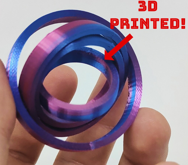 spiral fidget toy 3d printed (hand made)