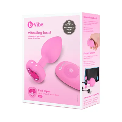 b-Vibe Vibrating Heart Anal Plug