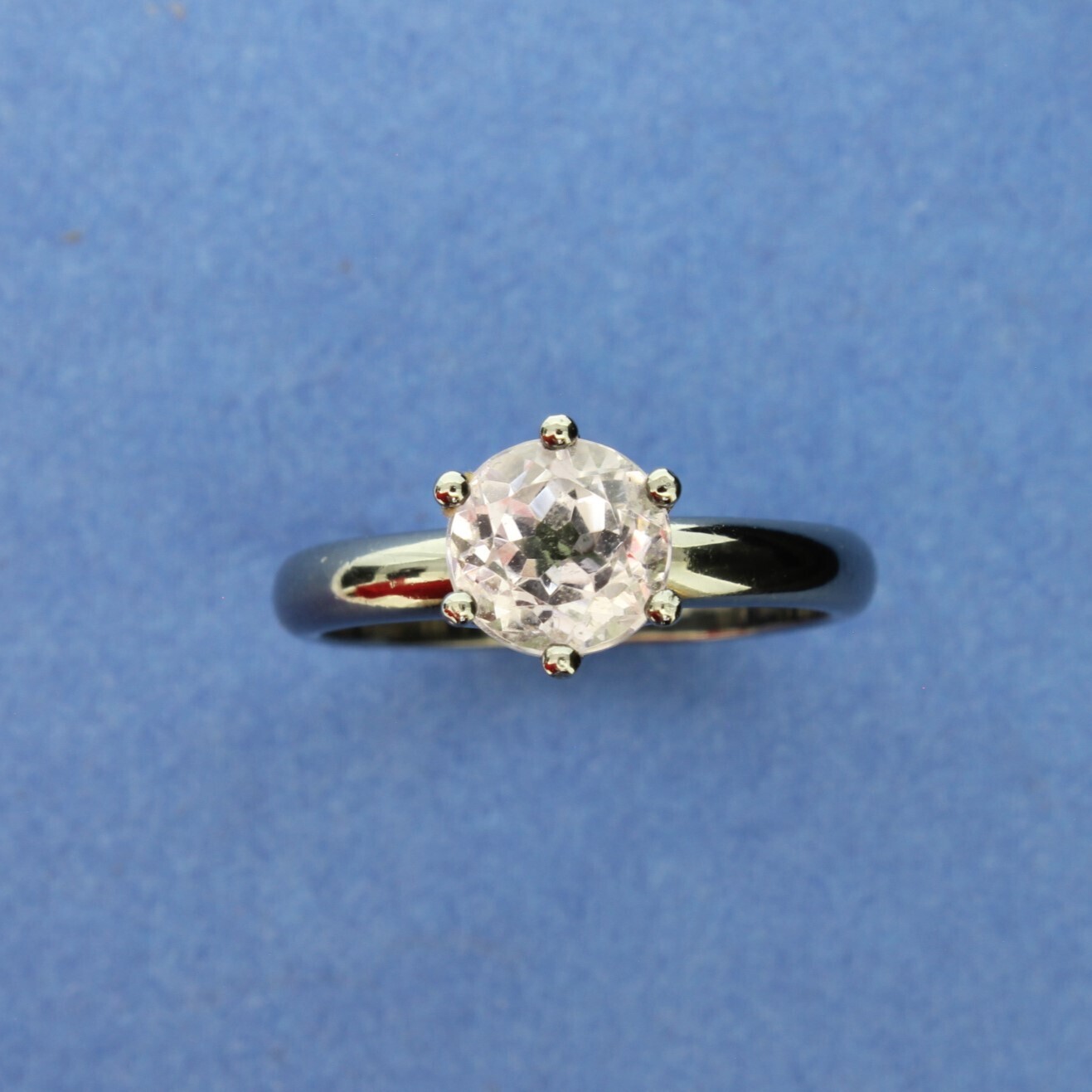 Palladium &amp; Kunsite Ring