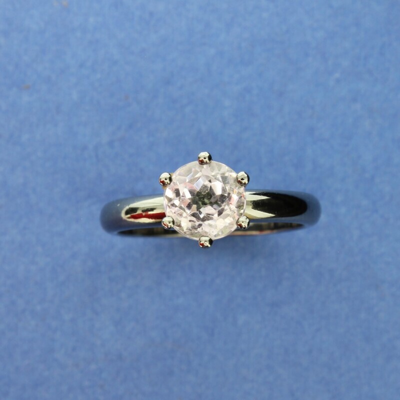 Palladium &amp; Kunsite Ring