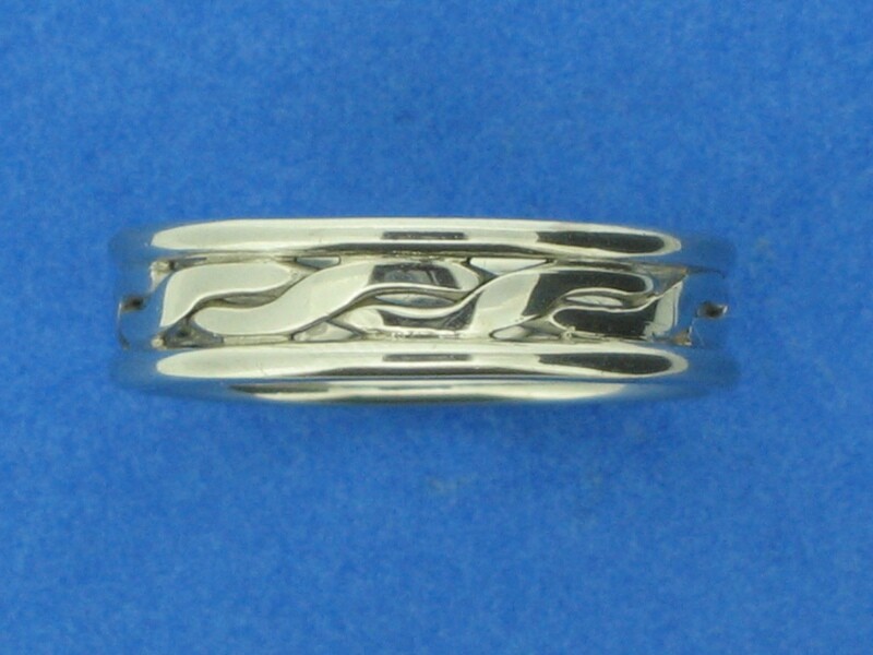 Platinum 4 wire Twist Man&#39;s ring
