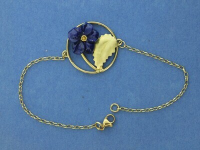 Blue Primula bracelet