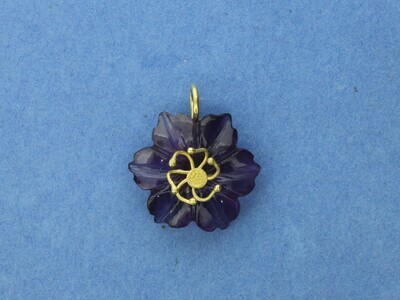 Amethyst Flower pendant