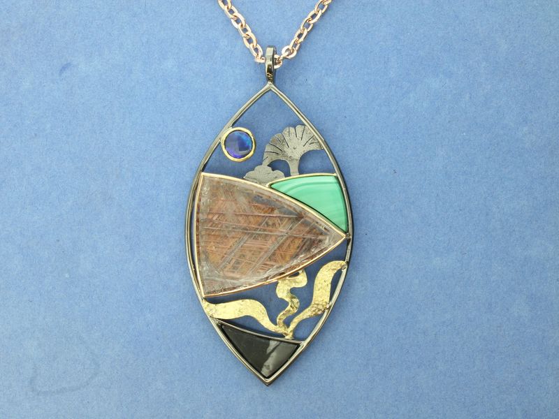 Large Red Fields Pendant