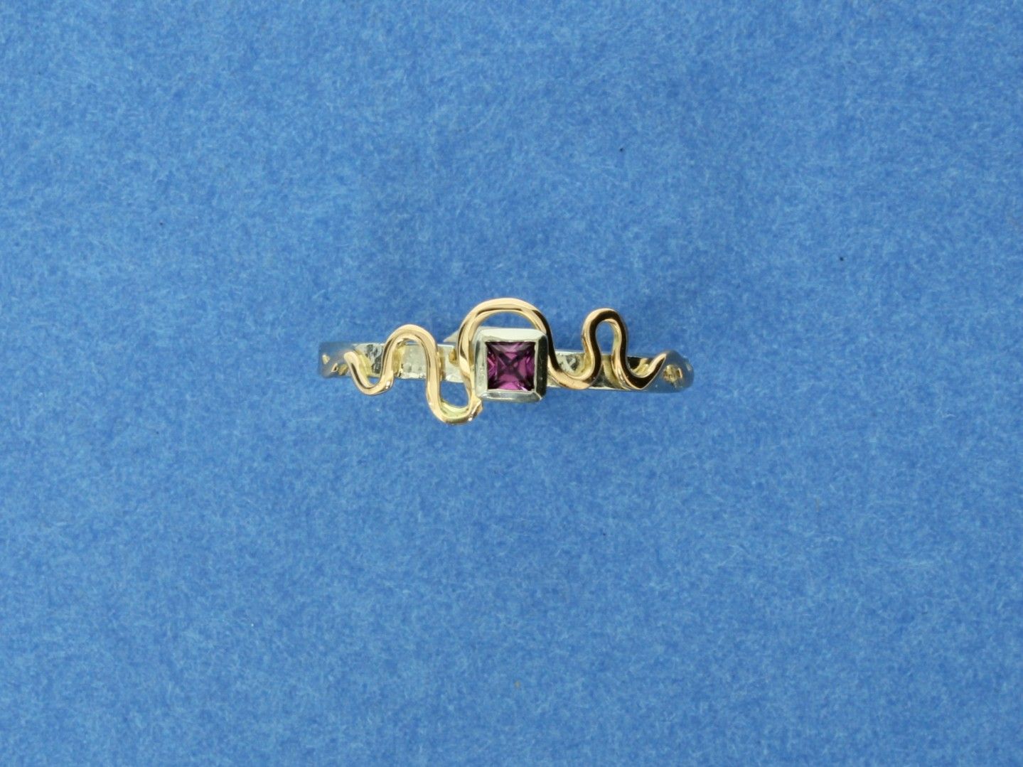 Platinum &amp; 18ct gold delicate Pink  Sapphire Ring