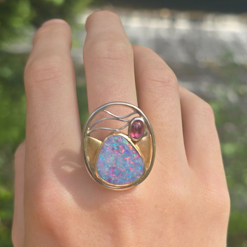 &#39;Pebbles &amp; Water&#39; Dress Ring
