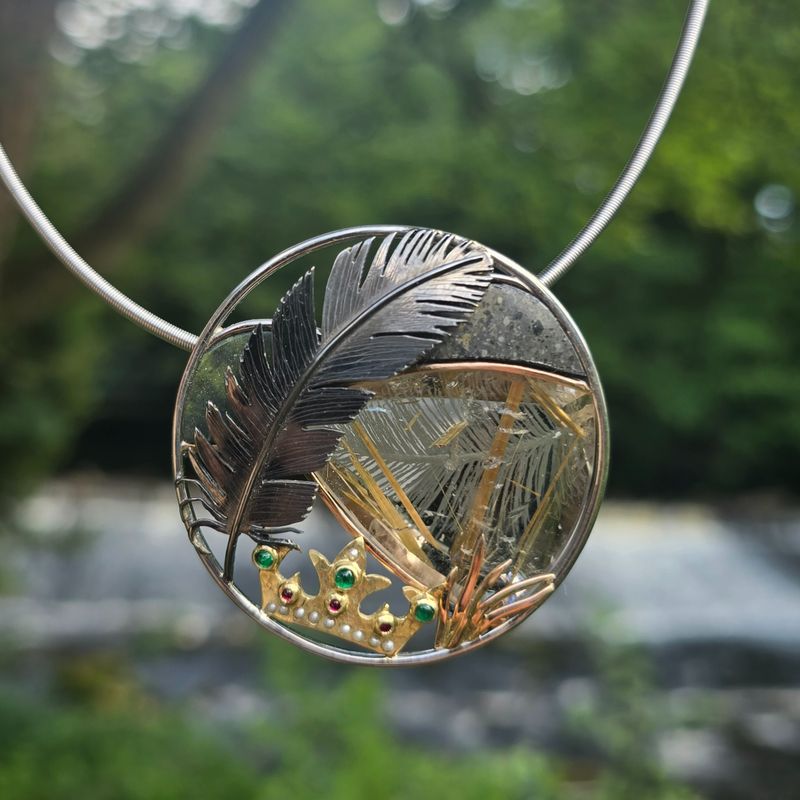 &#39;Swan Lake&#39;  Brooch / Pendant