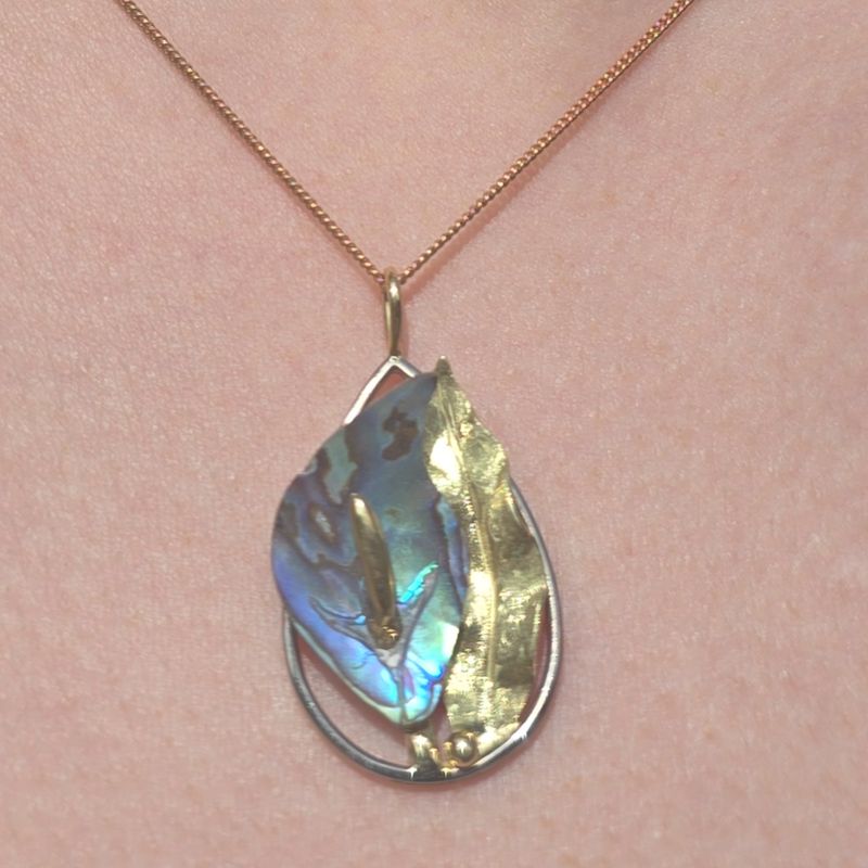 Black Arum Lily pendant