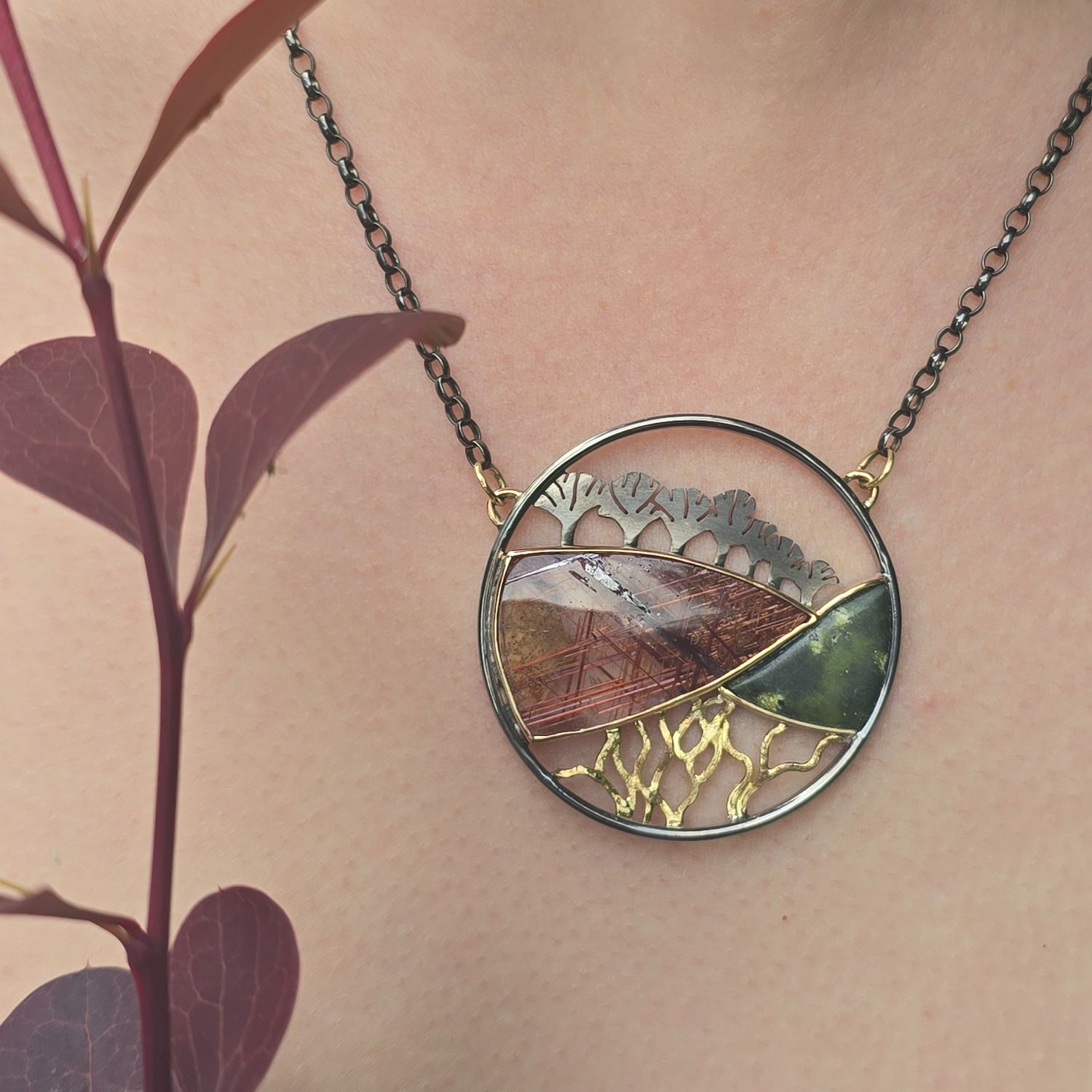 Red Fields Necklace