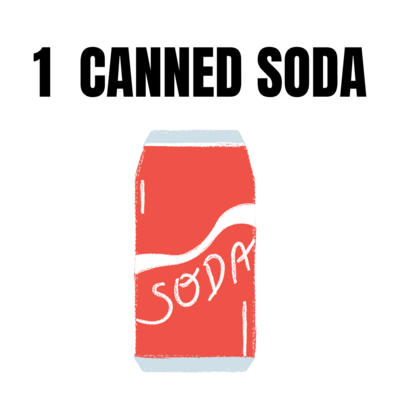 1 Can Soft Drink