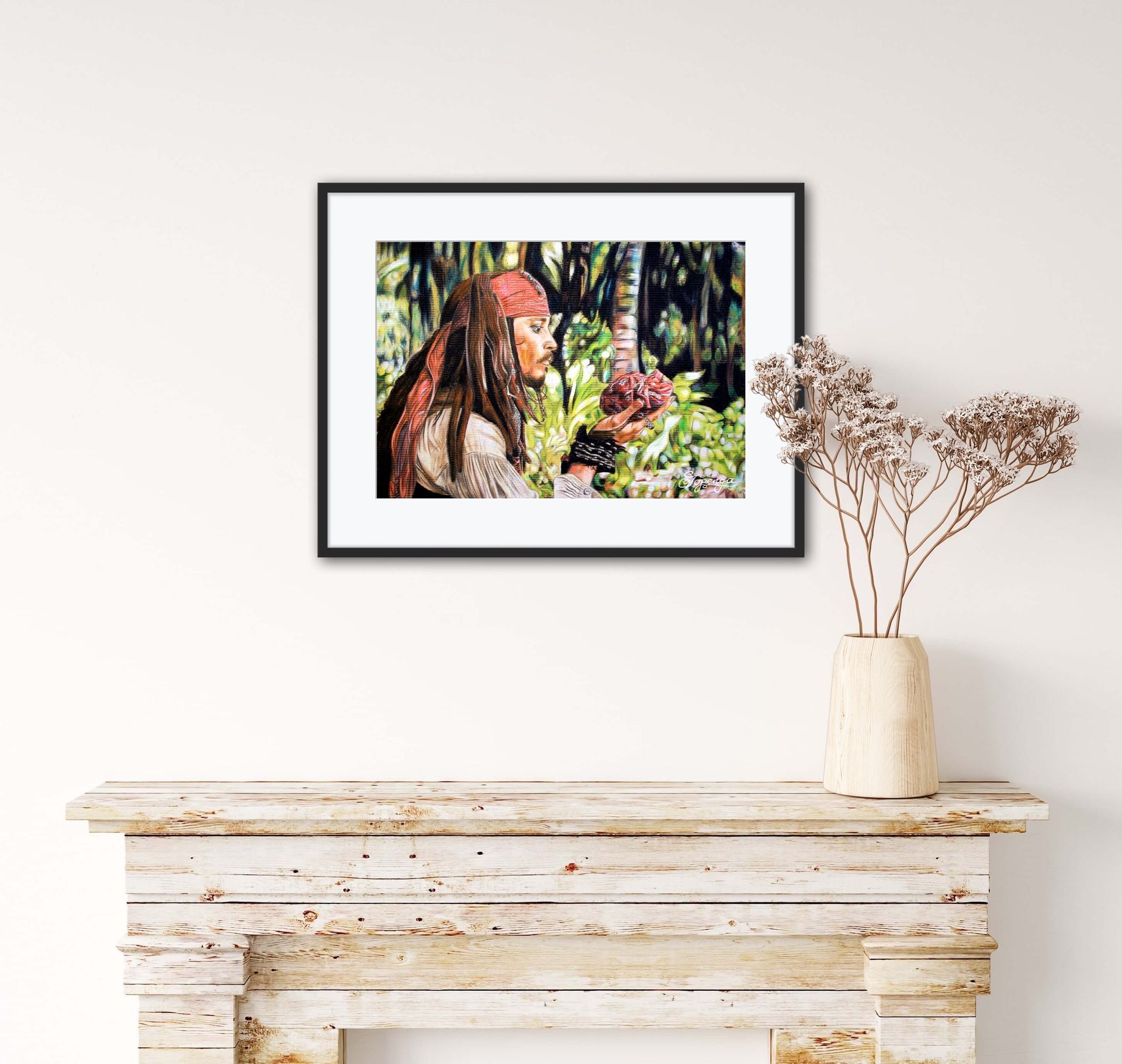 Captain Jack Sparrow - Giclée-Kunstdruck auf Archivpapier