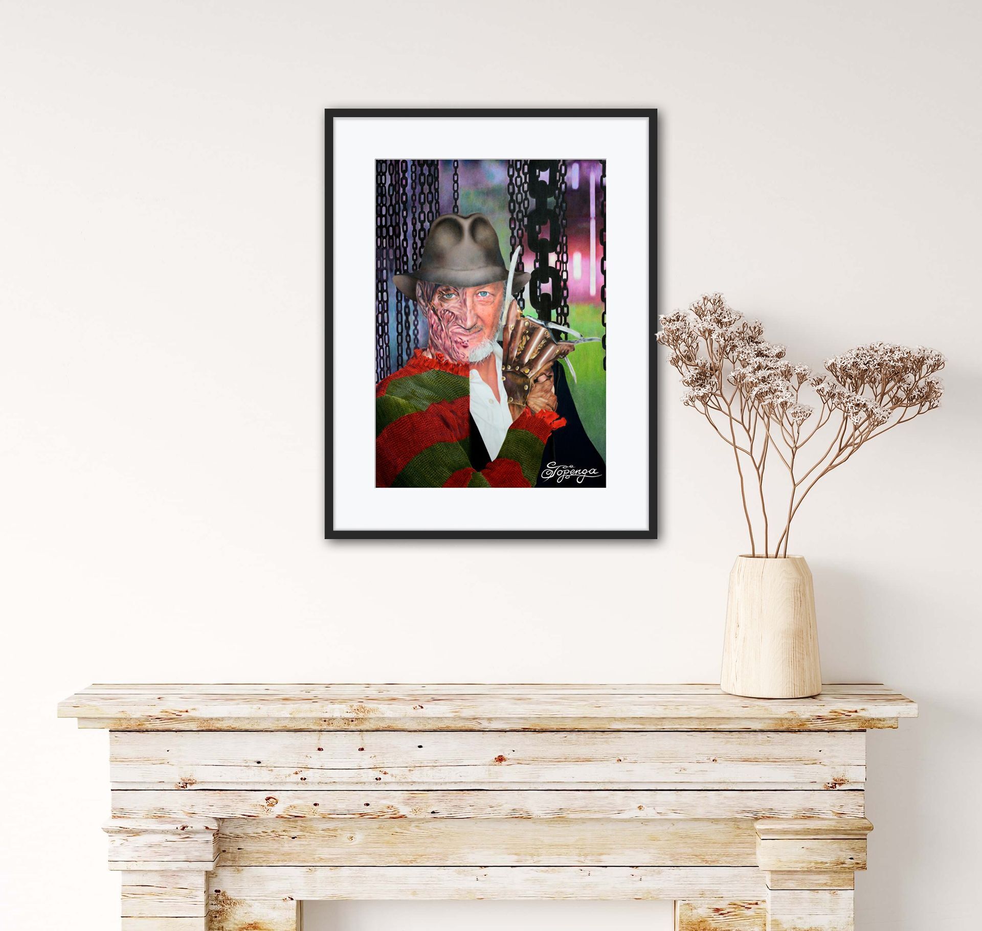 Freddy Krueger - Giclée-Kunstdruck auf Archivpapier