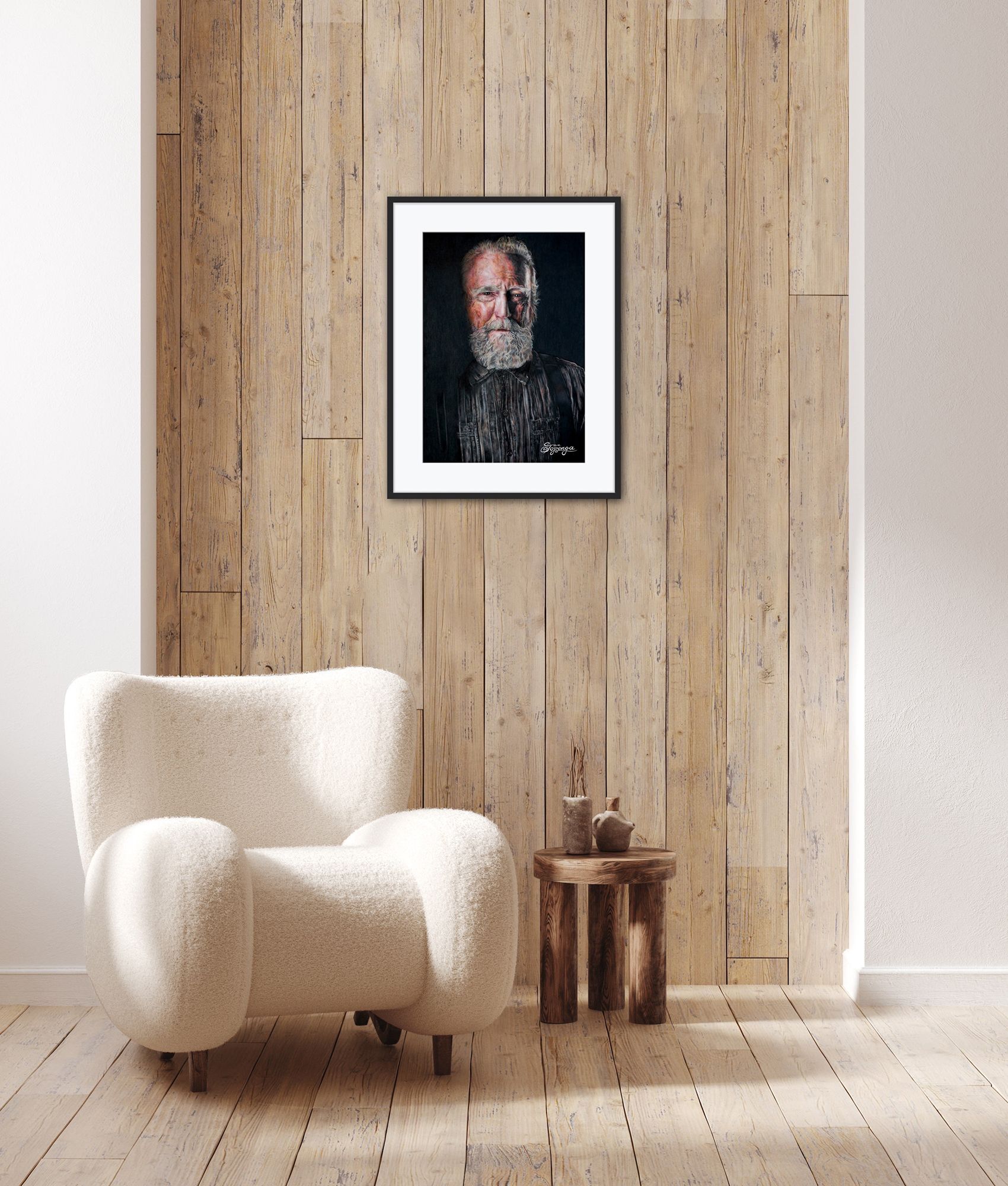 Hershel Greene - Giclée Art Print with Passepartout 100% Alpha Cellulose