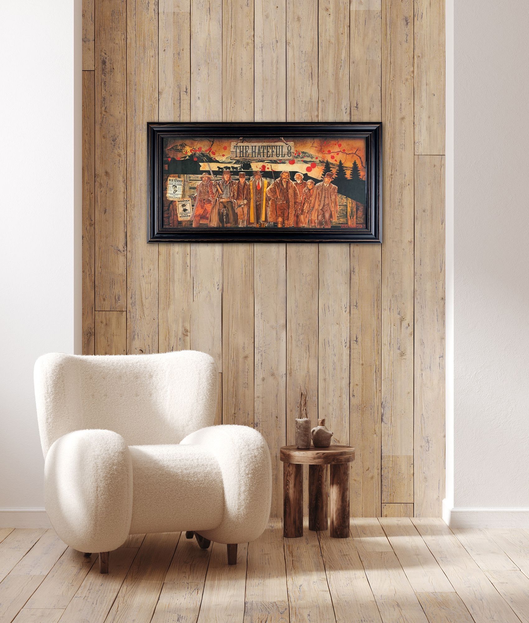 The Hateful Eight in Baroque Picture Frame