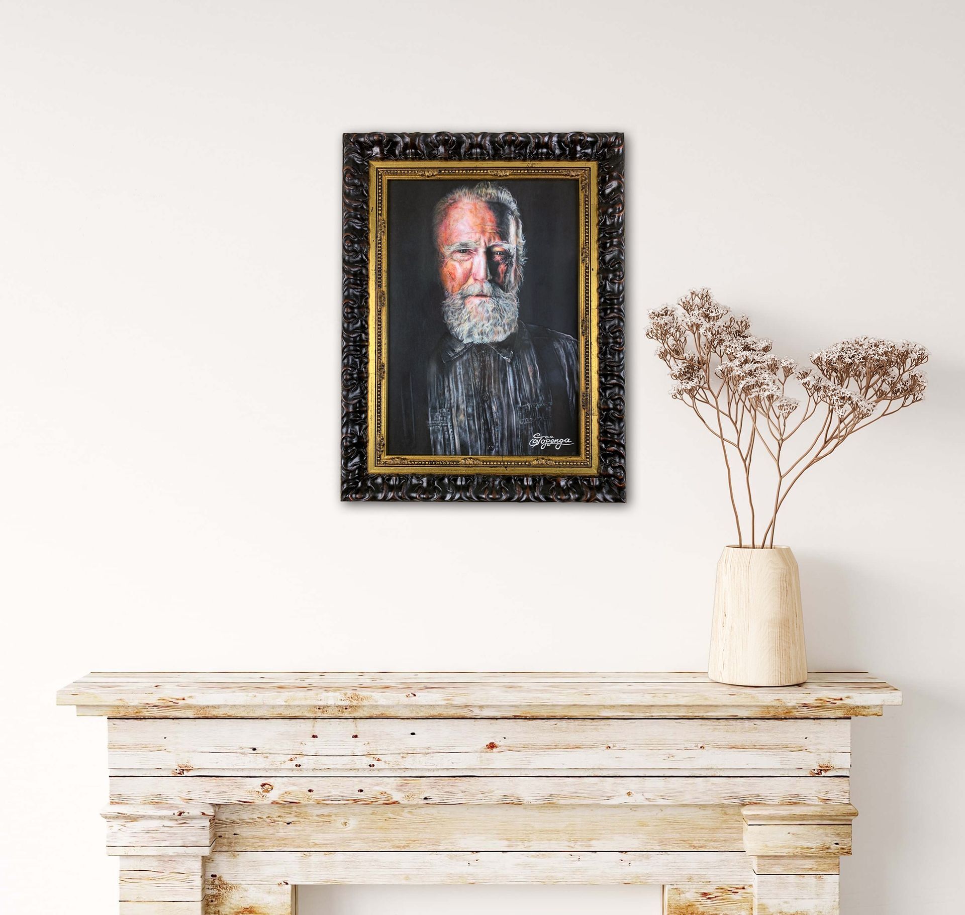 Hershel Greene in Baroque Picture Frame