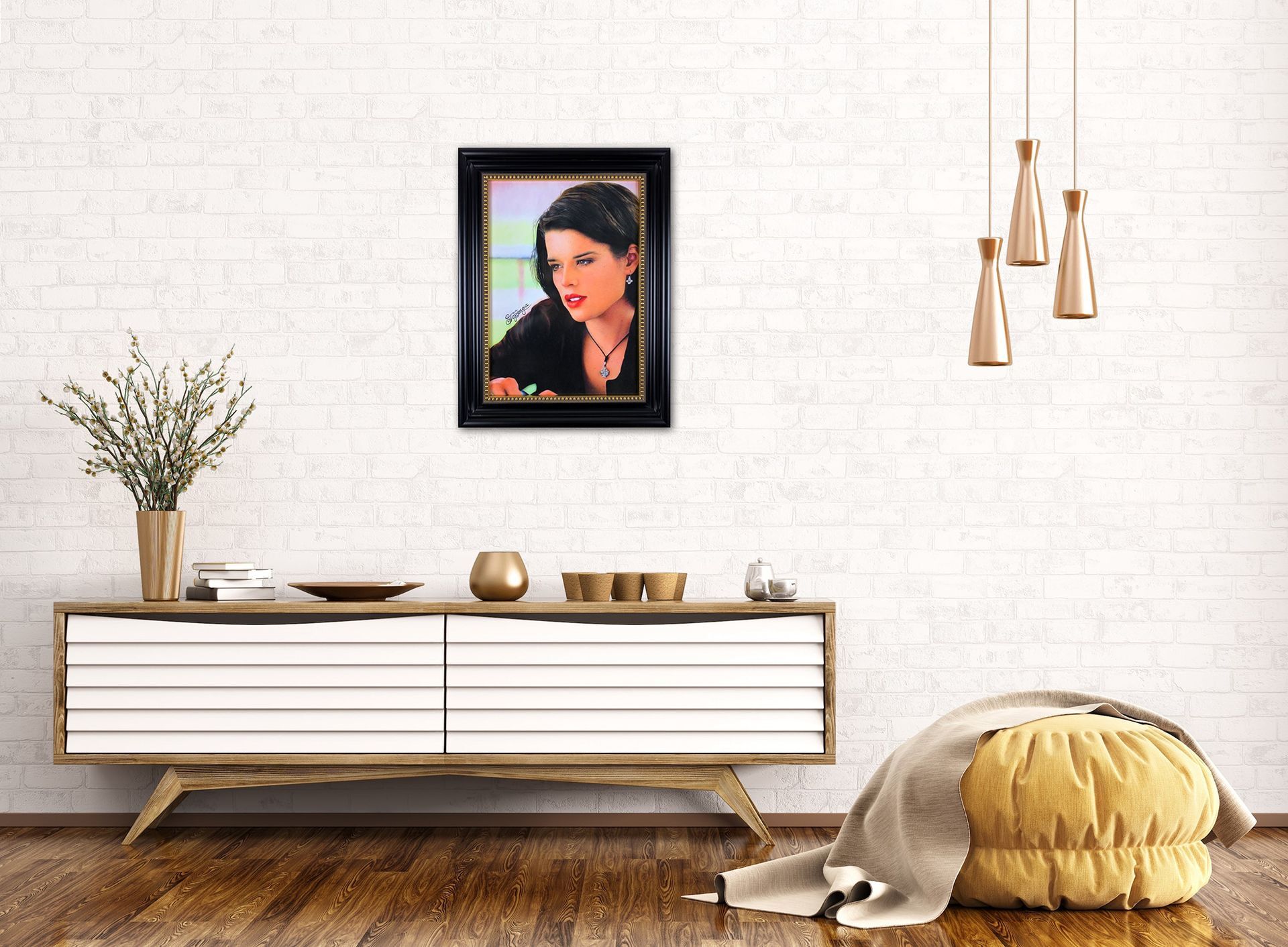 Sidney Prescott im Barock Bilderrahmen