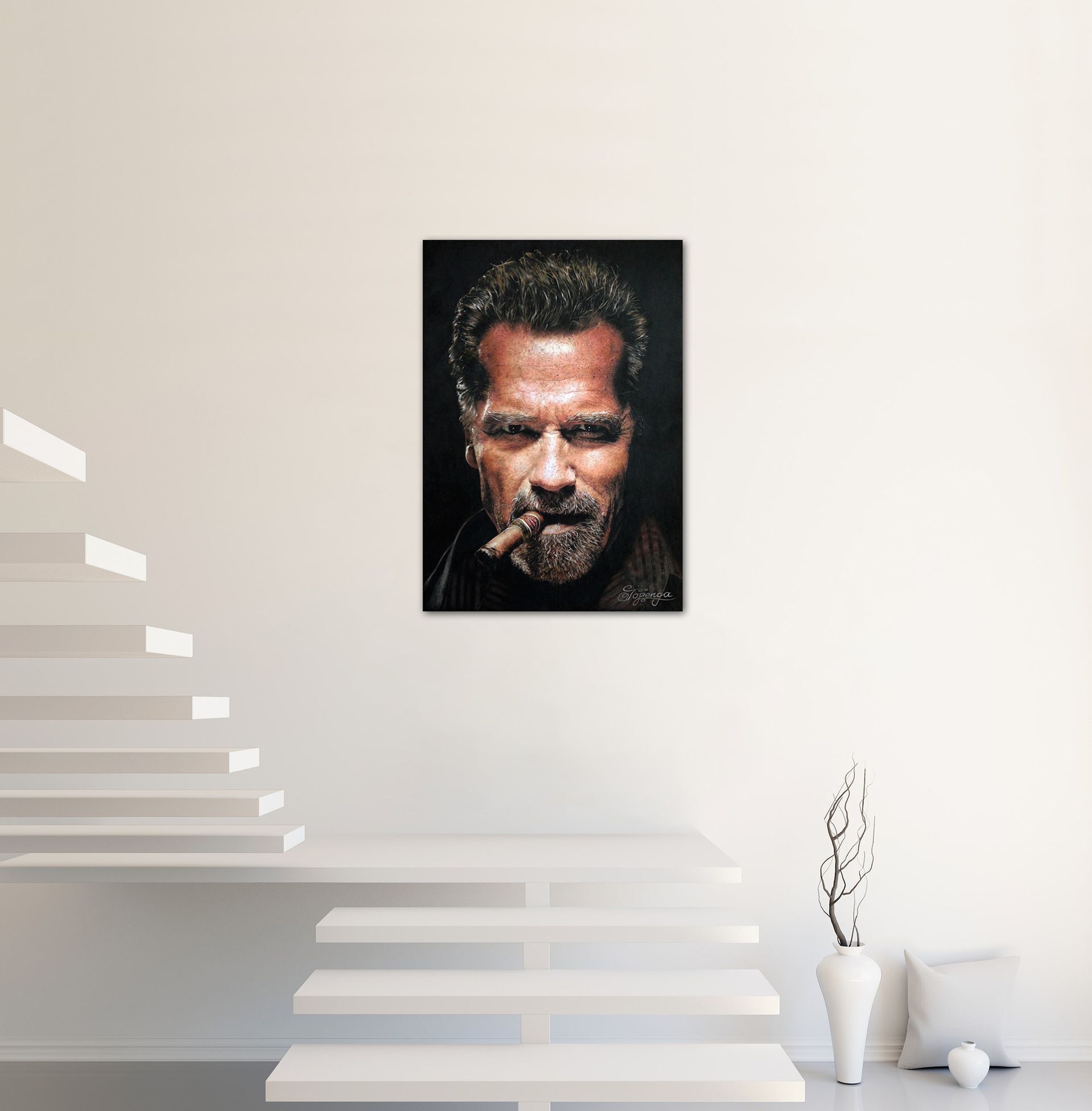 Arnold Schwarzenegger - Leinwanddruck