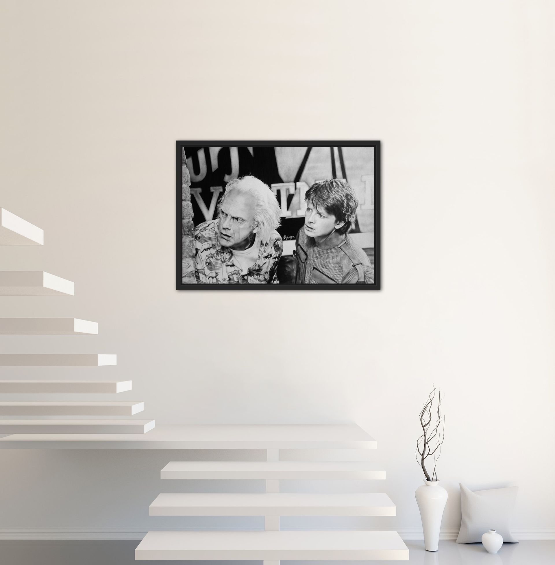 Back to the Future - Leinwanddruck