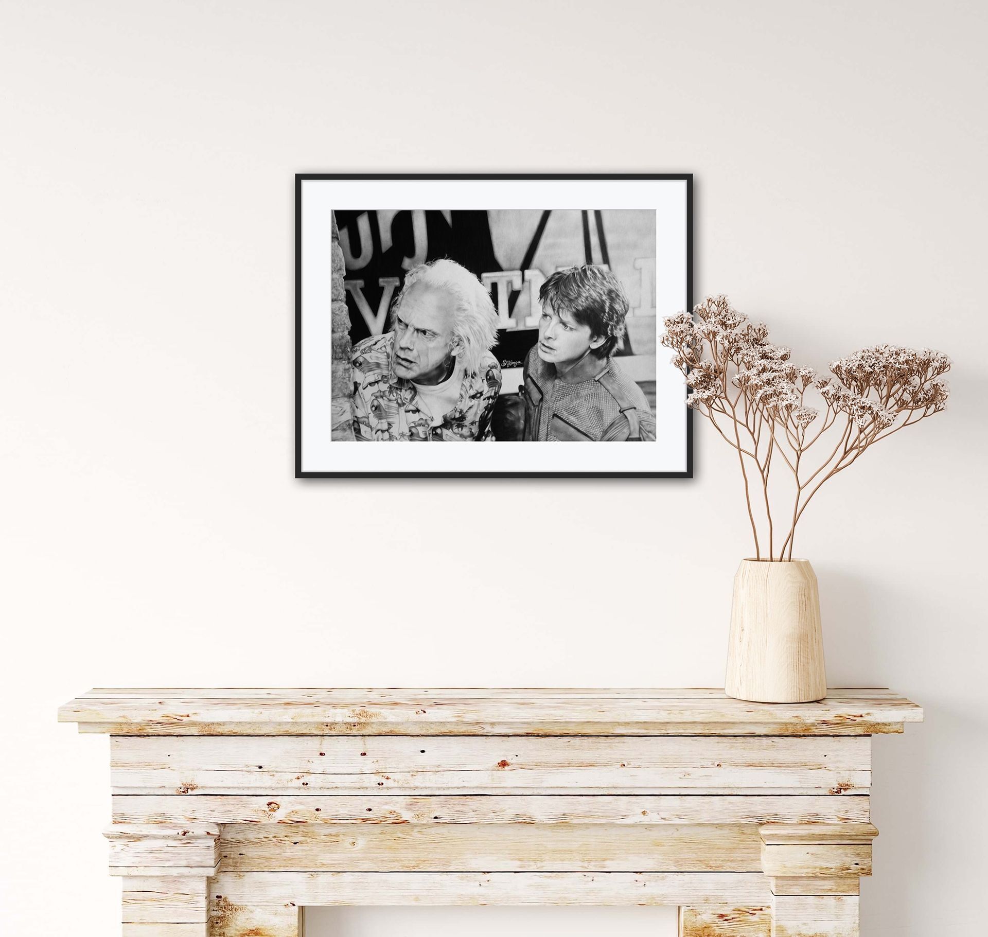 Back to the Future - Limited Edition Giclée-Kunstdruck inkl. Passepartout 100% Baumwolle