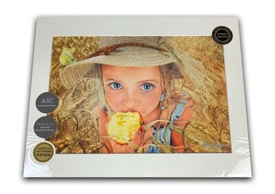 The Farmer's Daughter - Limited Edition Giclée-Kunstdruck inkl. Passepartout 100% Baumwolle