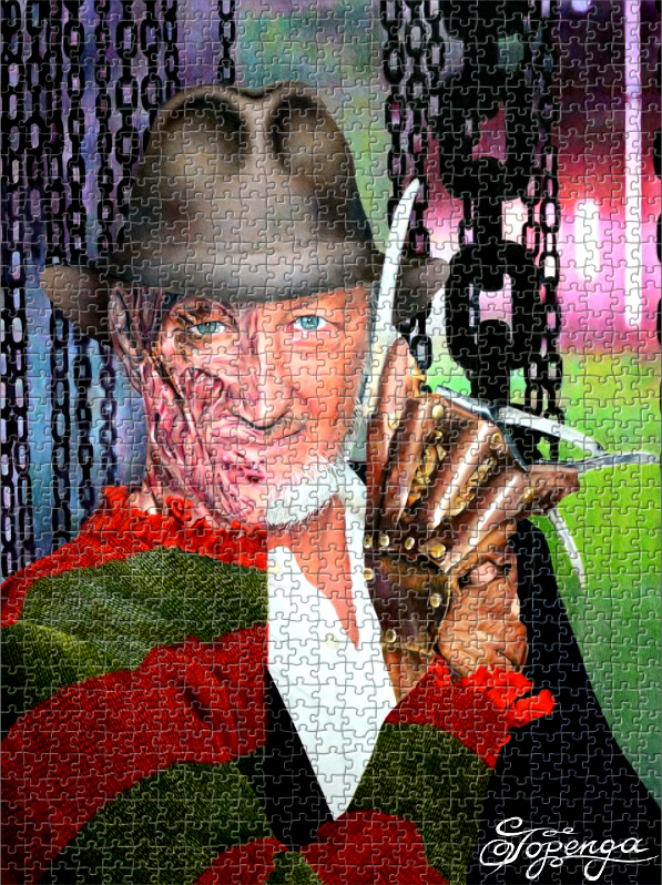 Freddy Krueger - Never Sleep again - 1.000 Teile Fotopuzzle in Premium-Qualität
