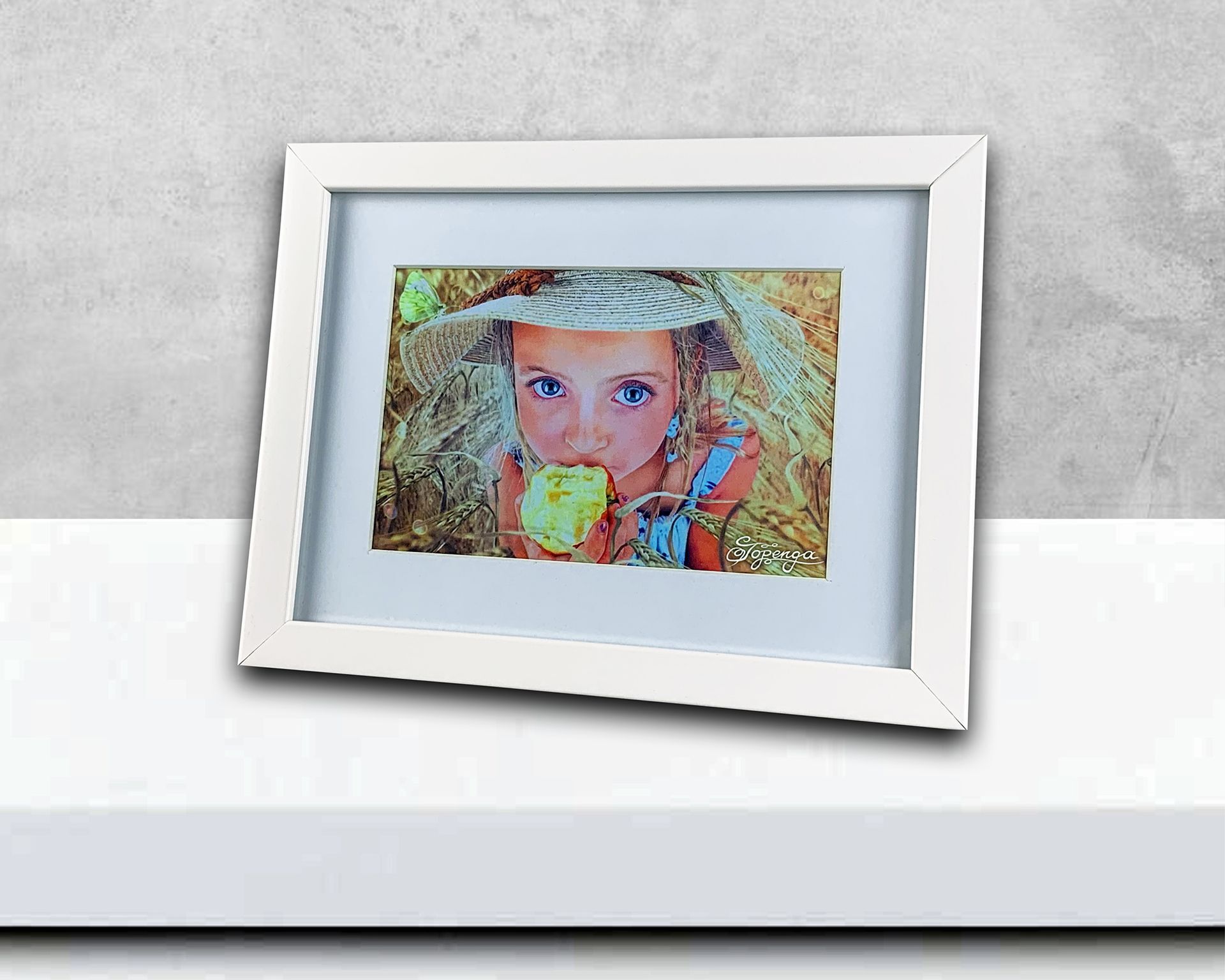 The Farmer's Daughter - Künstlerpostkarte 10,5 cm x 14,8 cm (DIN A6)