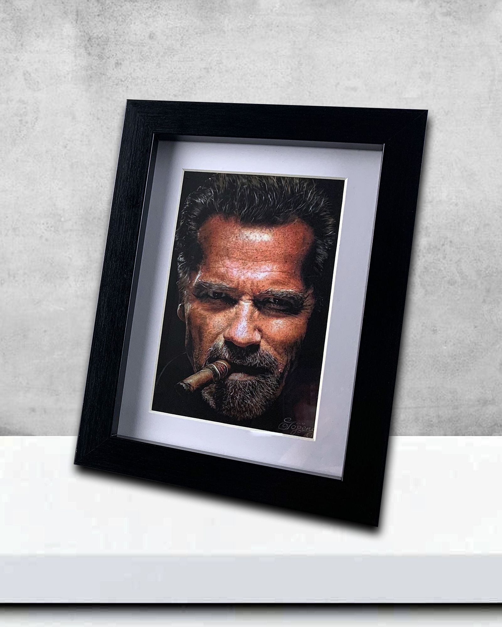 Arnold Schwarzenegger - Künstlerpostkarte 10,5 cm x 14,8 cm (DIN A6)