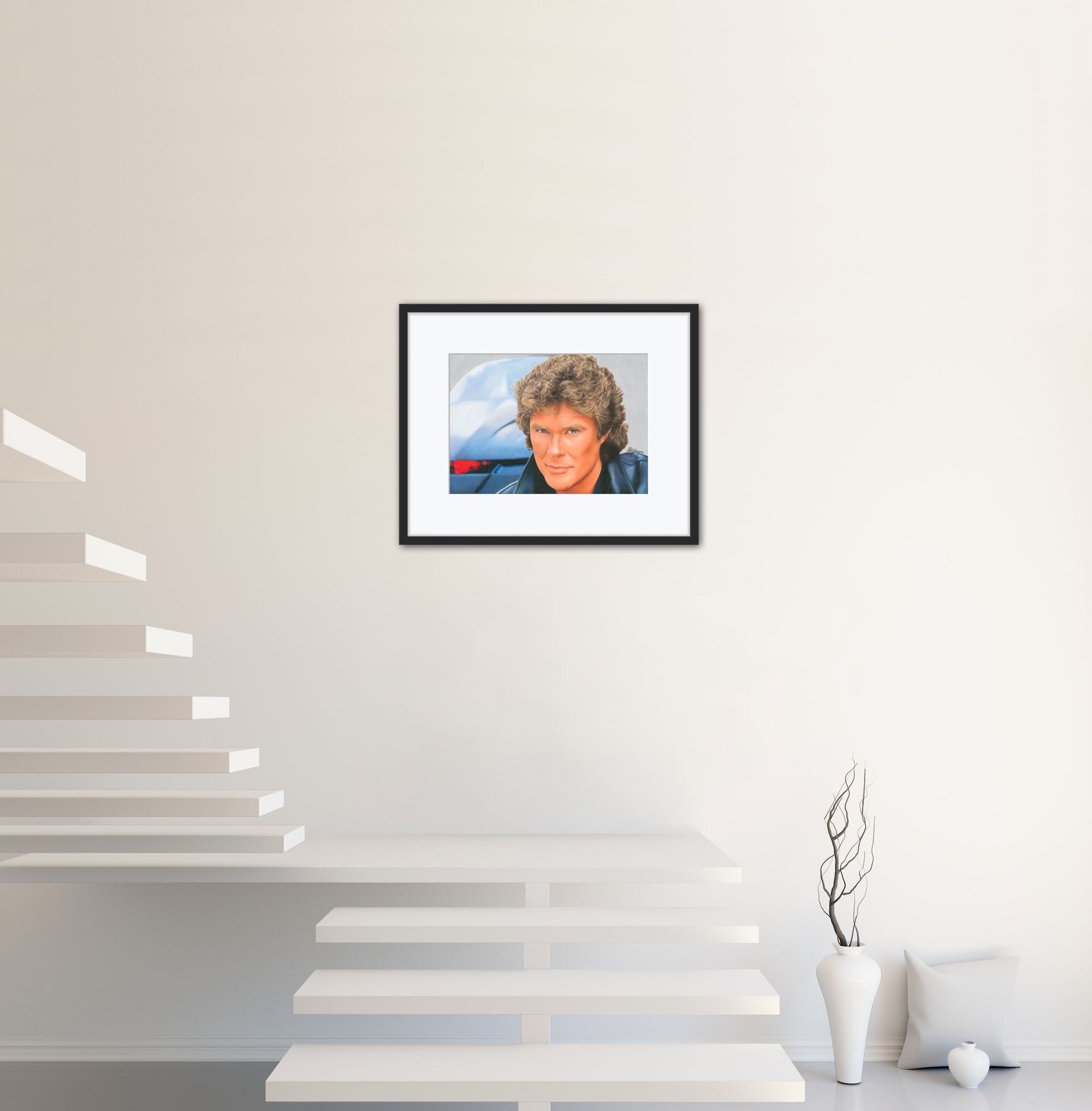 Michael Knight - Limited Edition Giclée Art Print with Passepartout 100% Cotton