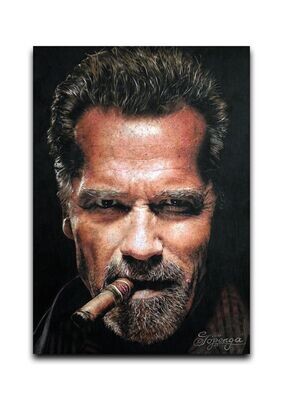 Arnold Schwarzenegger - Künstlerpostkarte 10,5 cm x 14,8 cm (DIN A6)