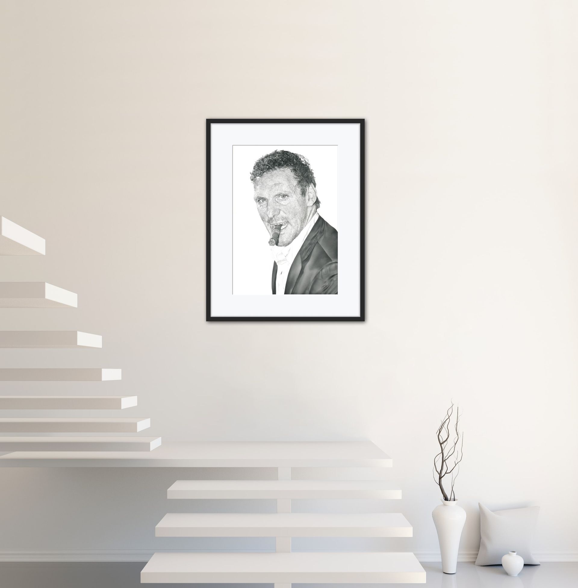 Ralf Moeller - Limitierter FineArt Print auf Hahnemühle Bamboo Papier inkl. Passepartout