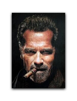 Arnold Schwarzenegger - Limitierter FineArt Print auf Hahnemühle Canvas Artist Inkjet-Leinwand