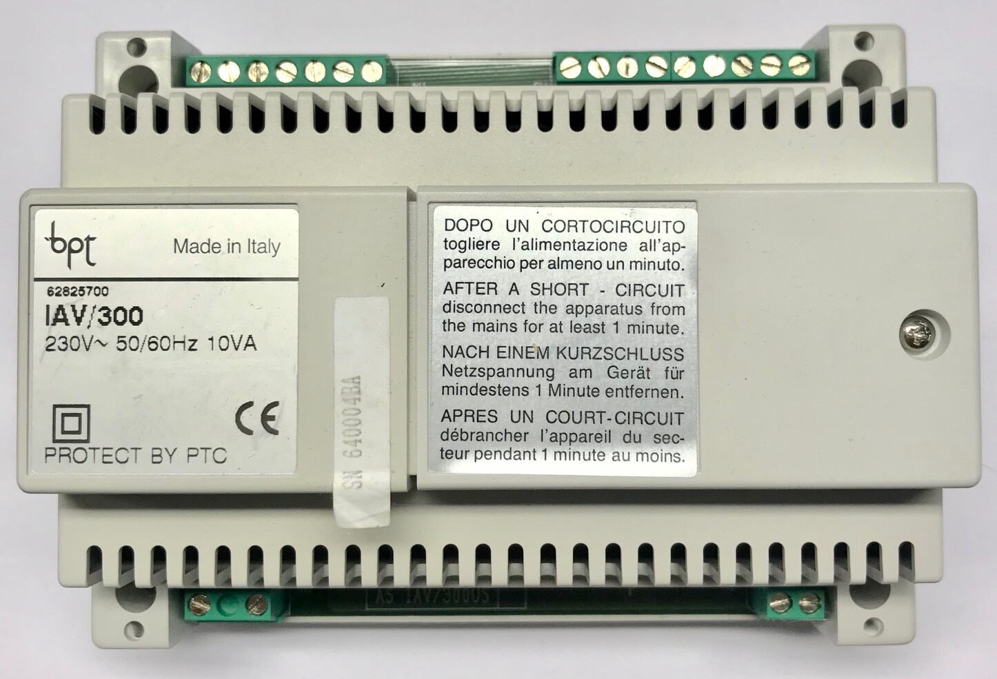 IAV/300 INTERFACCIA 230V BUS "X2" 62825700