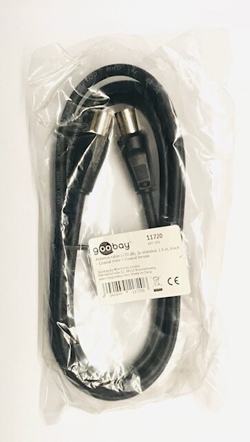 GOOBAY CAVO ANTENNA TV COASSIALE 1,5 M 11720