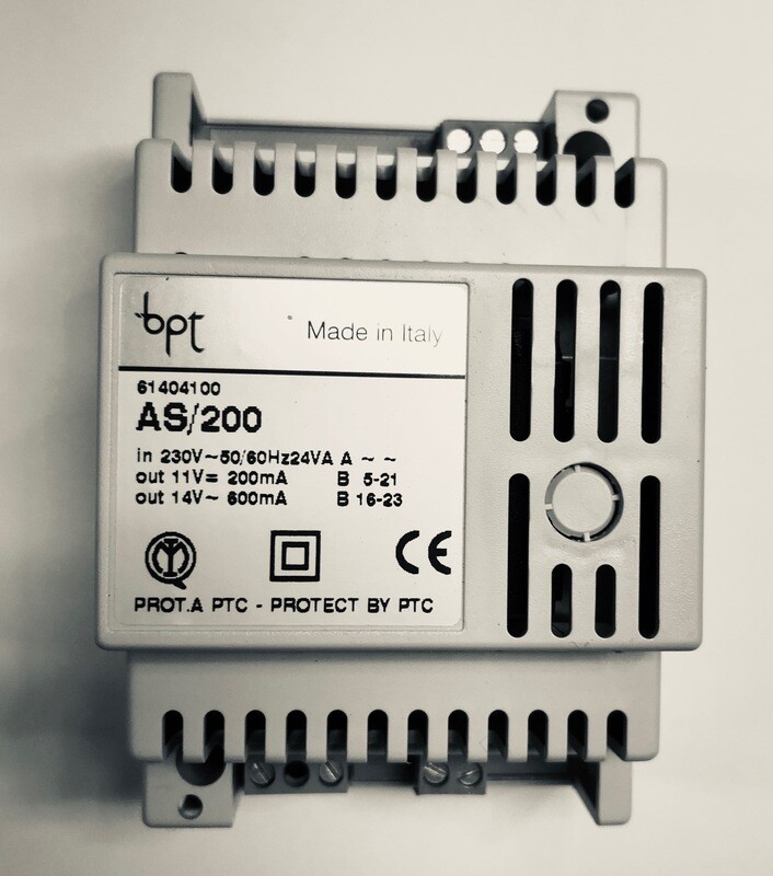 AS/200 61404100 ALIMENTATORE SUPPL. SERIE 200 BPT AS/200 61404100 ALIMENTATORE SUPPL. SERIE 200 BPT