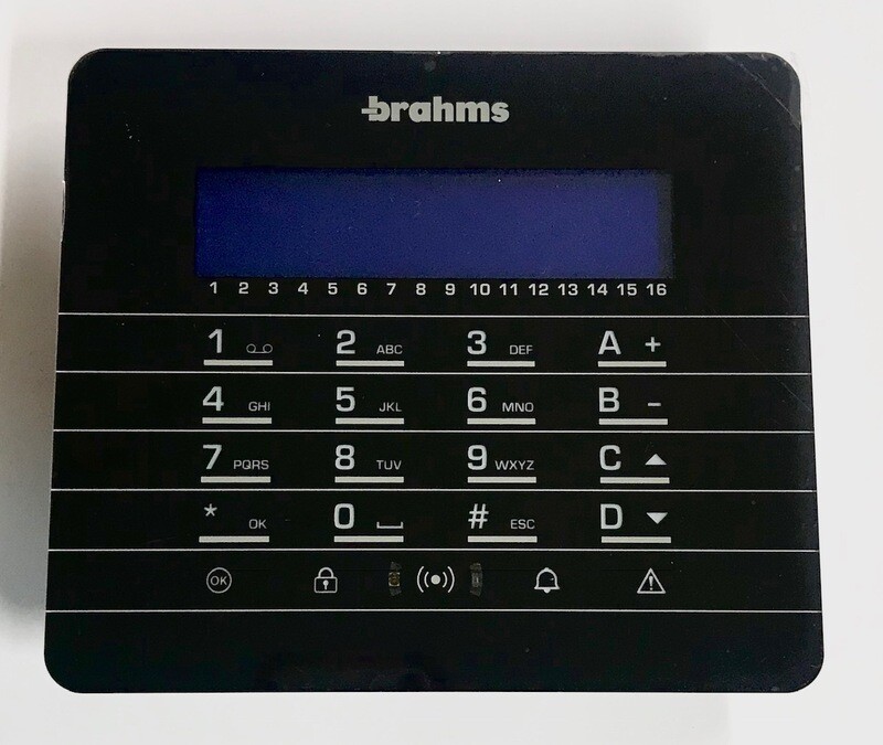 PXWKTN TASTIERA RADIO DA PARETE NERA BRAHMS 64320080