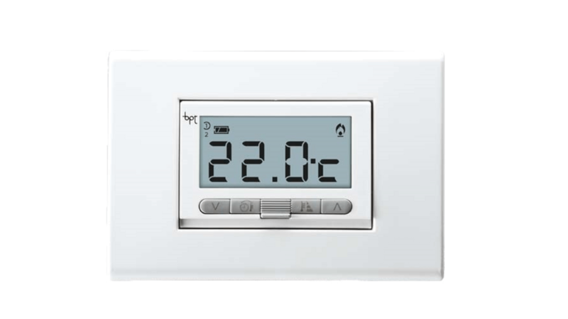 TA/350 69400010 TERMOSTATO AMBIENTE digitale, da incasso, cover colore BIANCO 69400010