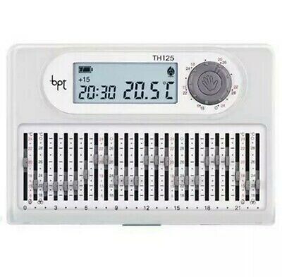 TH/125 BB 69406700 Cronotermostato digitale a cursori giornaliero,da parete, colore bianco,