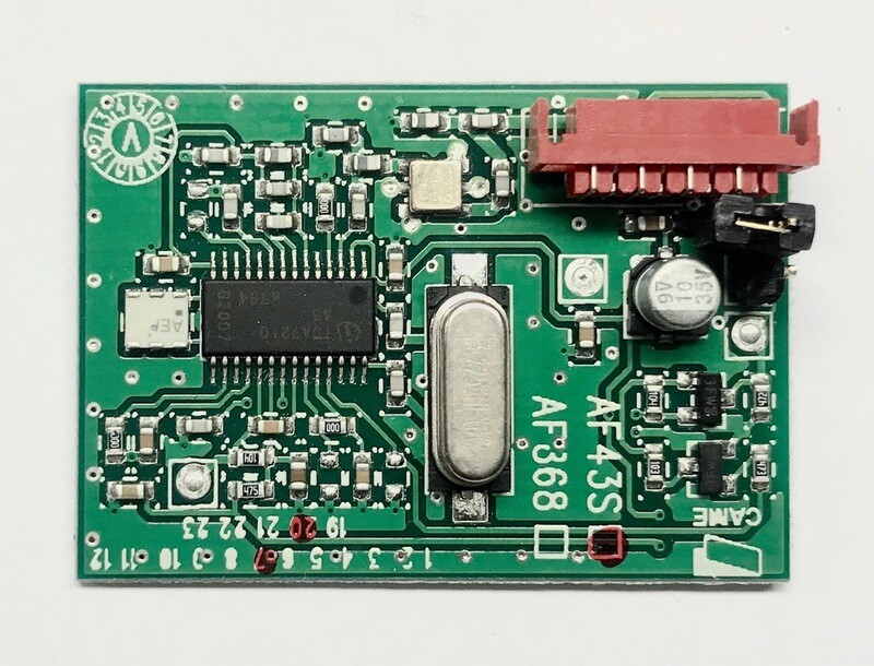 SCHEDA RADIOFREQUENZA 433,92 MHZ 001AF43S SCHEDA RADIOFREQUENZA 433,92 MHZ 001AF43S