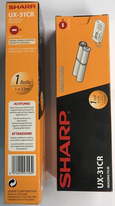 ROTOLO STAMPA SHARP UX-31CR Nastro a trasferimento termico TTR per SHARP UX-A760 / UX-A760IT / UX-P710 / UX-P710 DE / UX-P710IT (UX-31CR, UX31CR, UX-32CR) ROTOLO STAMPA SHARP UX-31CR Nastro a trasferimento termico TTR per SHARP UX-A760 / UX-A760IT / UX-P710 / UX-P710 DE / UX-P710IT (UX-31CR, UX31CR, UX-32CR)