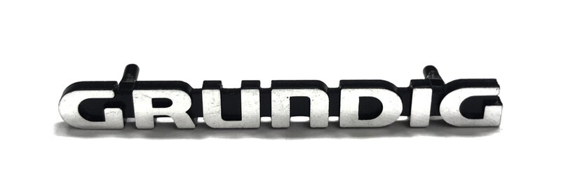 SCRITTA METALLO LOGO GRUNDIG CM. 15,4