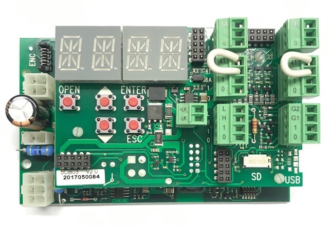 SCHEDA ELETTRONICA PER AUTOMATISMI FLUO SW2-SW3 E 001 PBB2  119RIP155